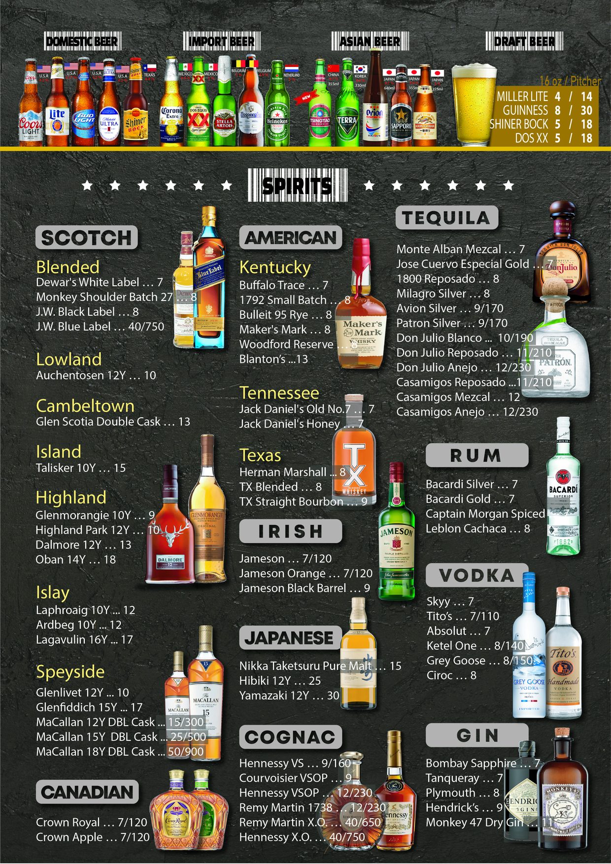 Bar.Kor.D menu page 8