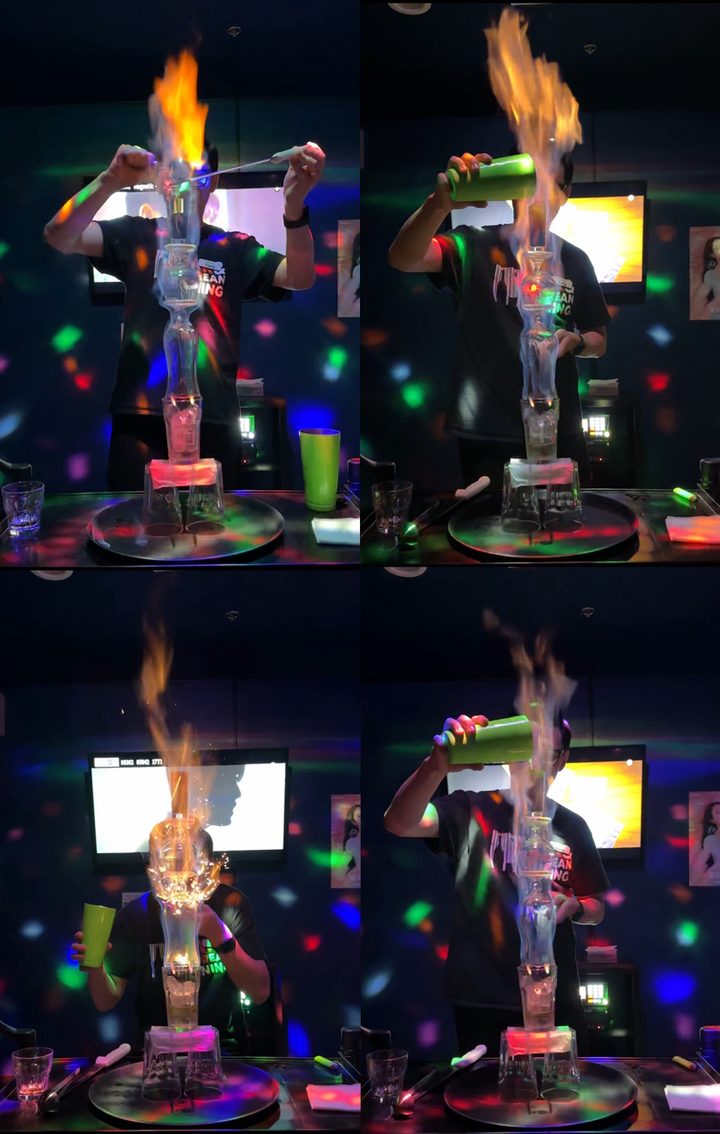 Live fire show at Bar.Kor.D